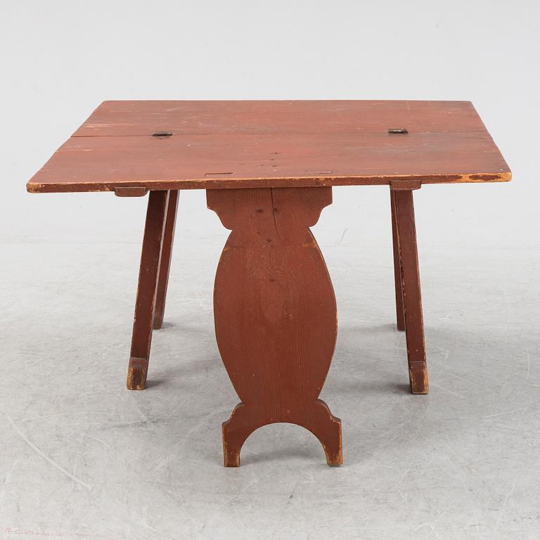 Bordstol, allmoge, 1800-tal.