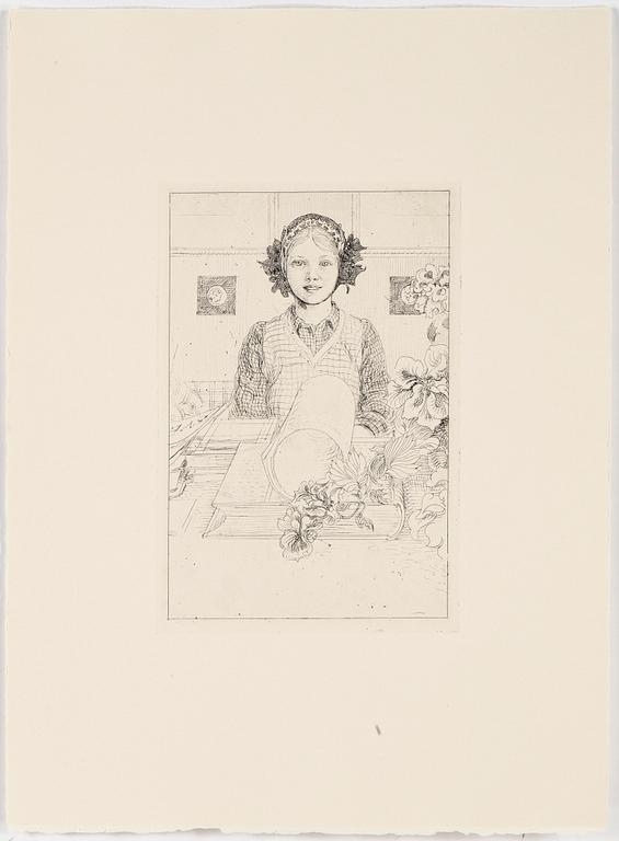 CARL LARSSON, 6 st, gravyrer, Uppsala 1983.