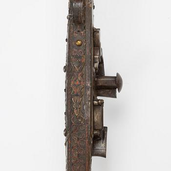 A snaphaunce gun, 19th Century.