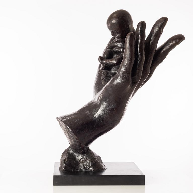 Gudmar Olovson, sculpture. Signed. Bronze, total height 87 cm, length 67 cm.