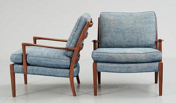 FÅTÖLJER, ett par, Norell 1900-talets andra hälft.