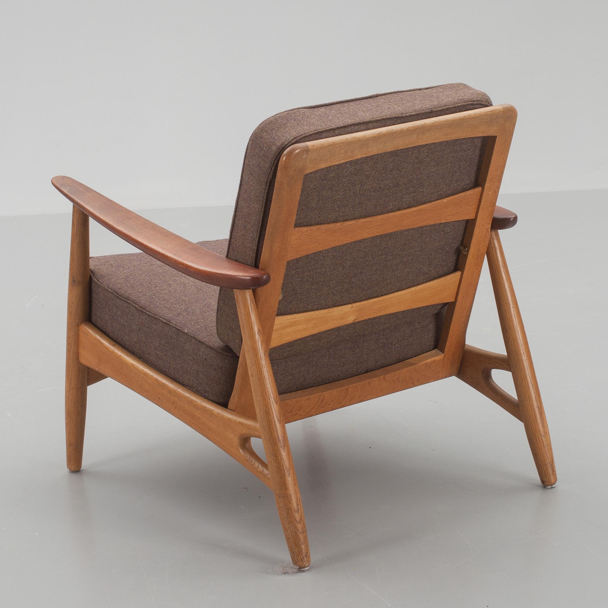 FÅTÖLJ, troligen Danmark. 1900-talets mitt/andra hälft.