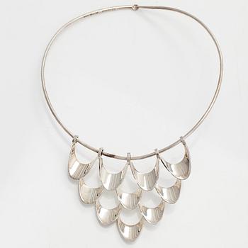 Theresia Hvorslev, halssmycke, silver, Alton, Falköping 1973.