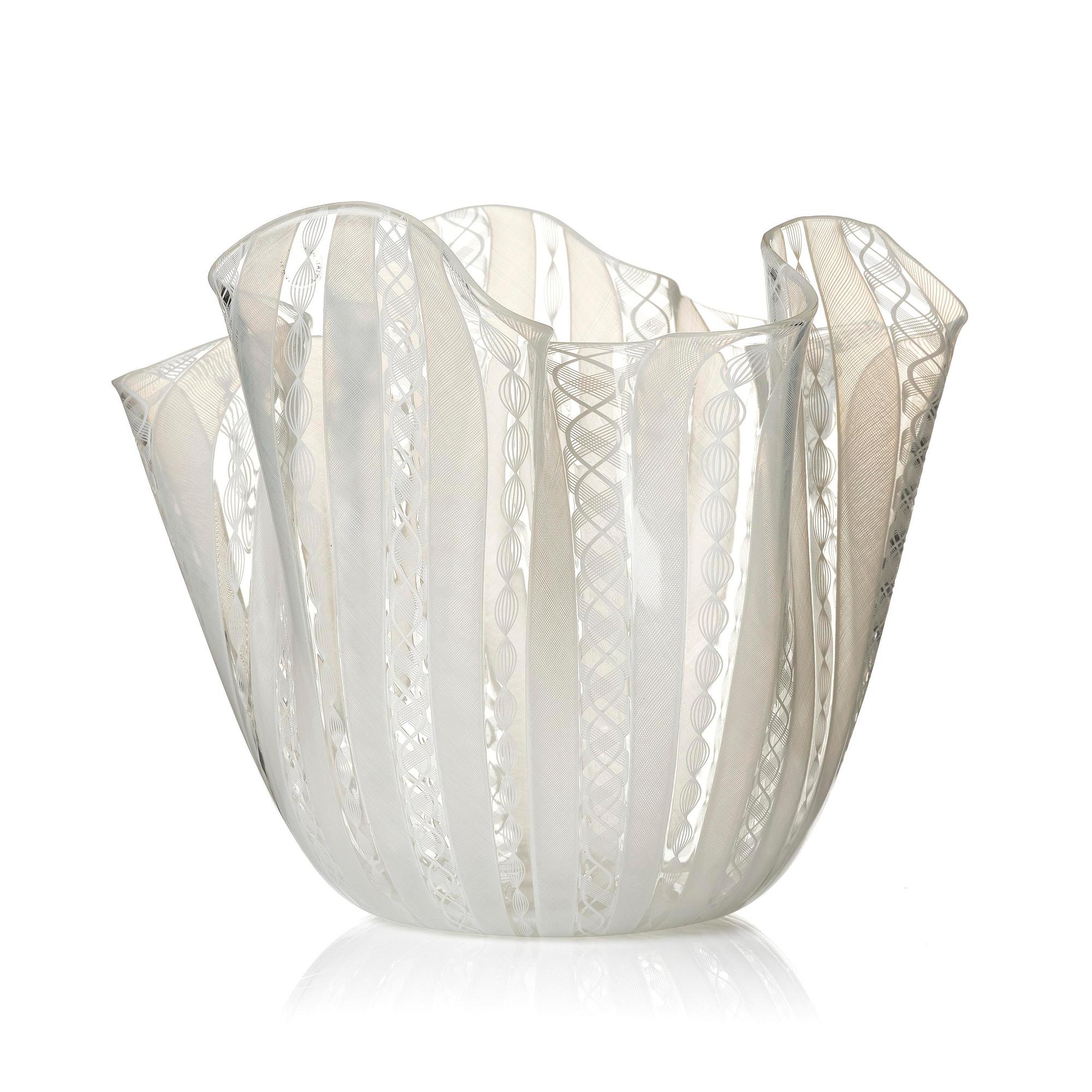 Paolo Venini & Fulvio Bianconi, A 'Fazzoletto' glass vase, Murano Italia.