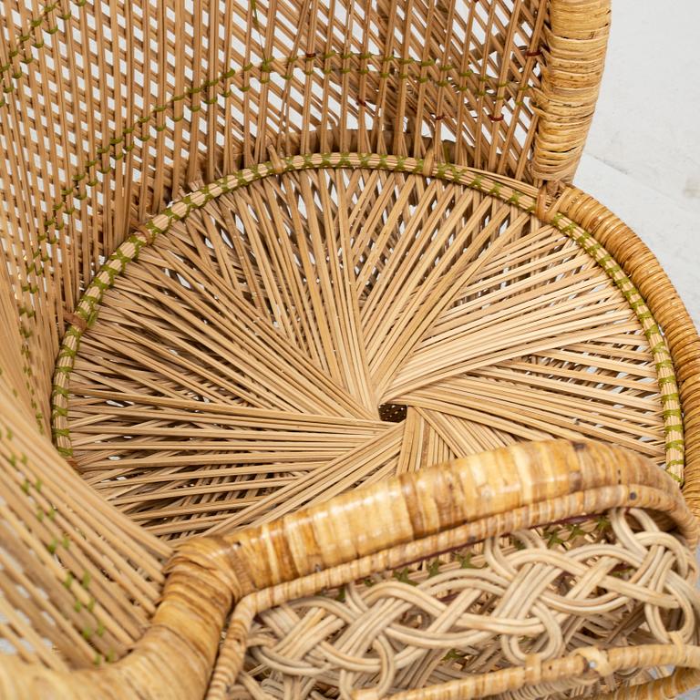 A wicker chair, 20th Century.