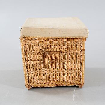 A 20th century rattan chest/basket.