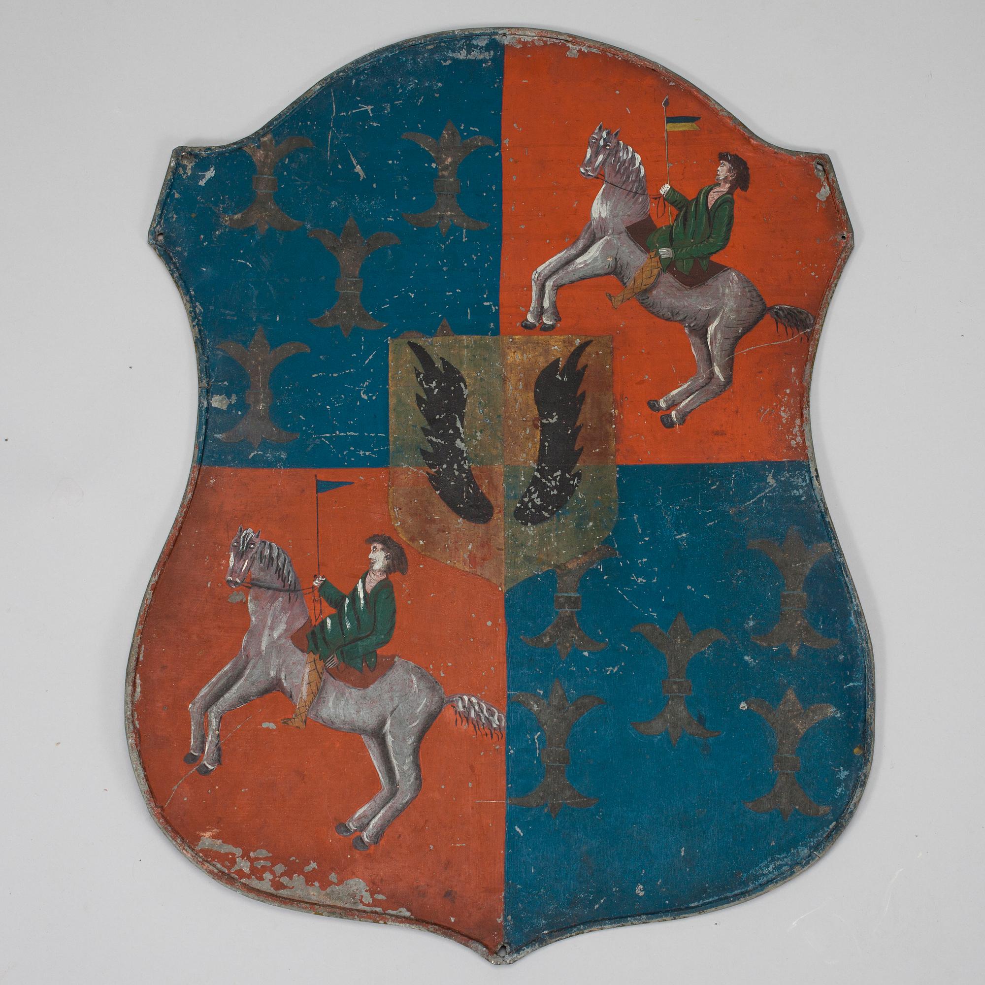 SKYLT, tvåsidig, 1800-tal.