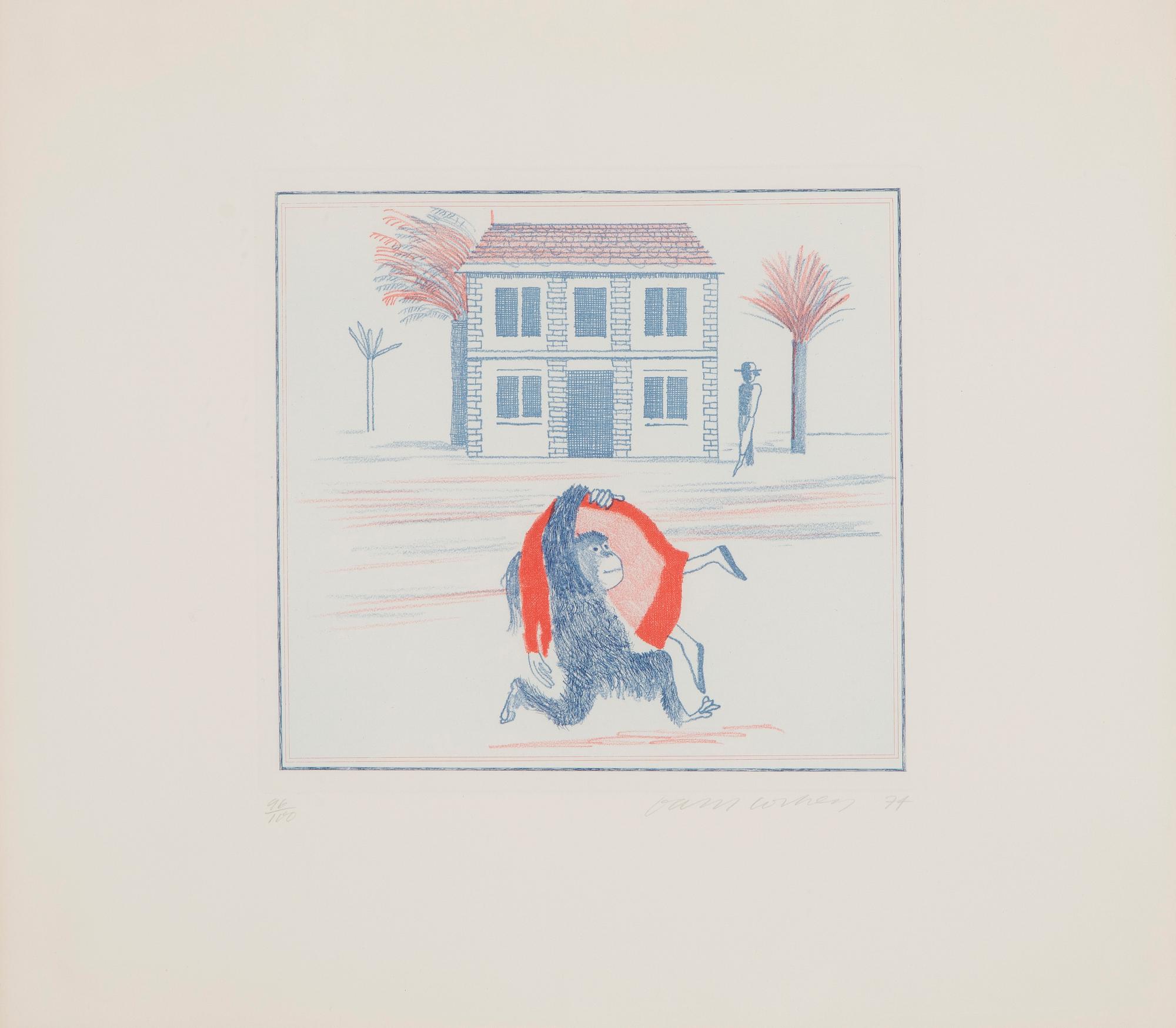 David Hockney, "Geography Book (Félicité's Only View from Abroad)".