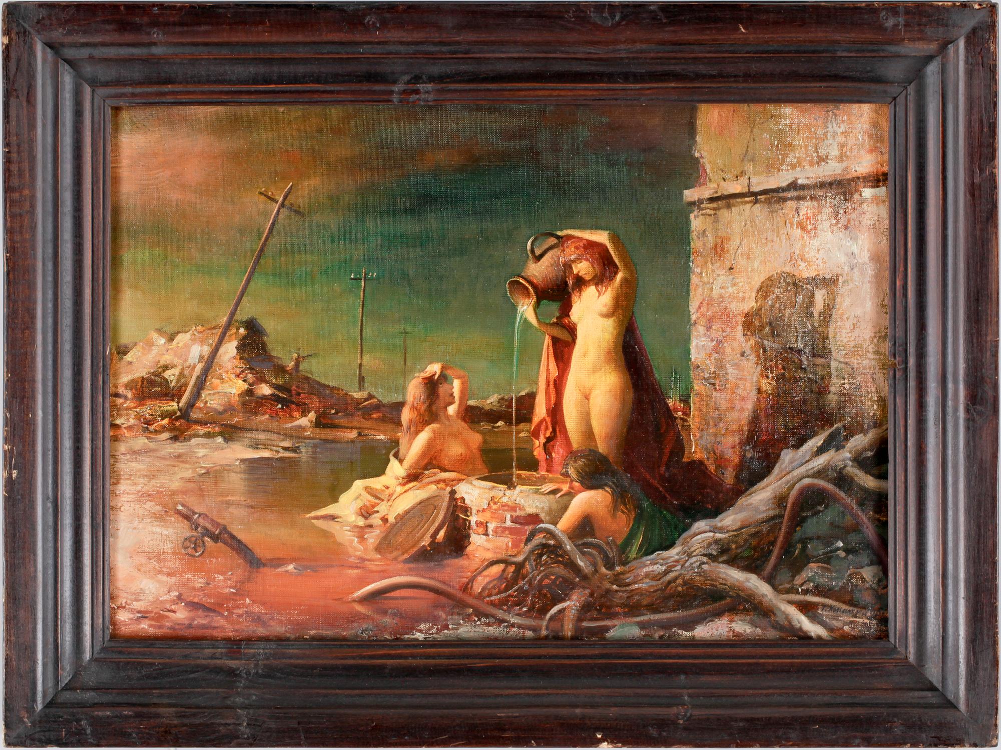 GEORGIJ PETROWISTICH KITSCHIGIN. Olja på duk.  Signerad Kitschigin och daterad -90.