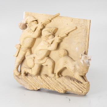 Stig Blomberg, relief, gipsförlaga till M/S Stockholm (1941).