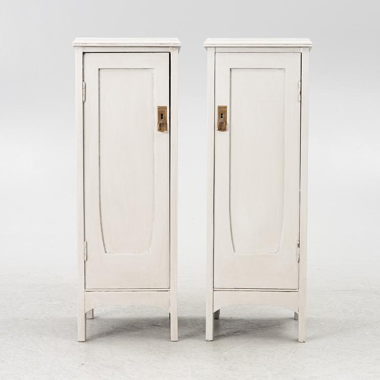 Nightstands, a pair, first half of the 20th century.