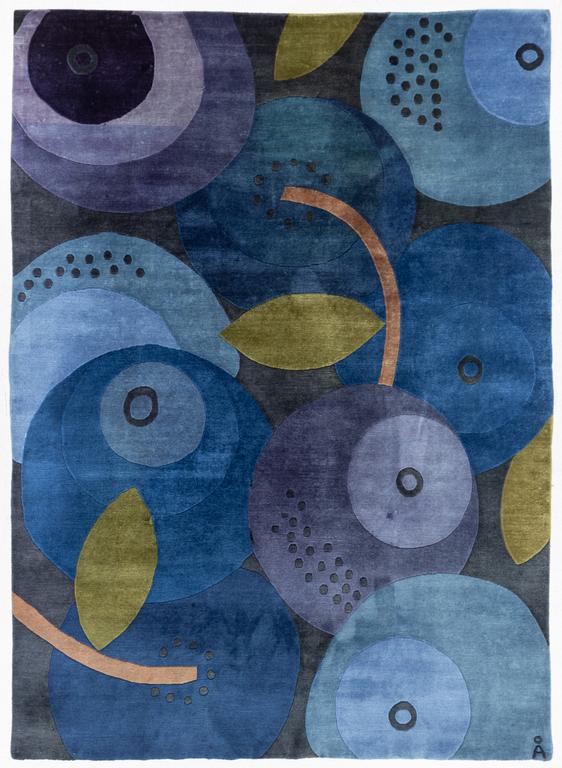 Anna-Johanna Ångström, a 'Blåbär' carpet, Axeco, c. 280 x 200 cm.