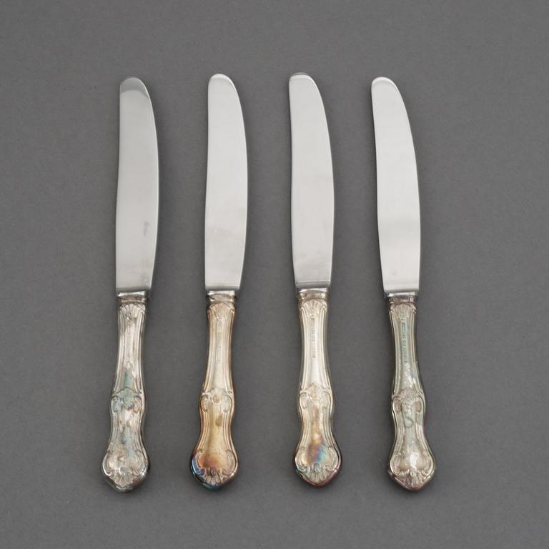43 pieces silver flat ware 'Patricia' MEMA, Lidköping, 1978-79.