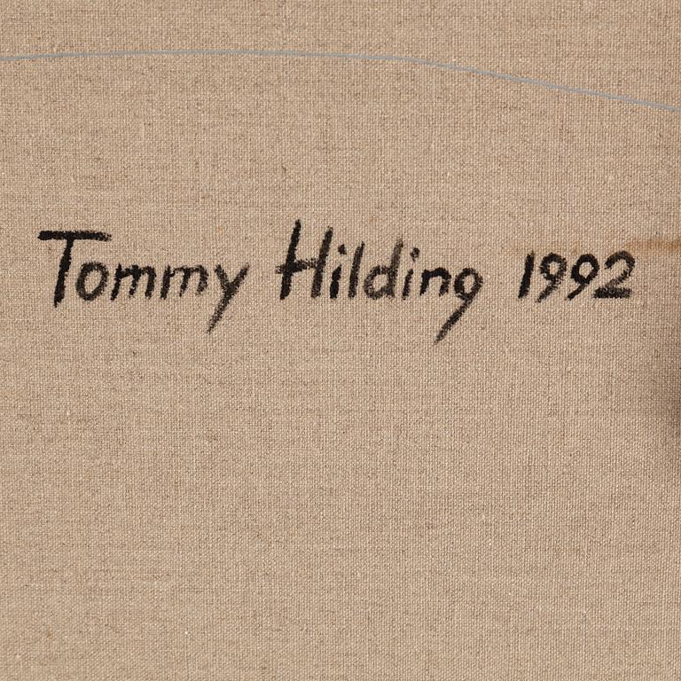 TOMMY HILDING, oil on canvas, signed and dated 1992 on verso.