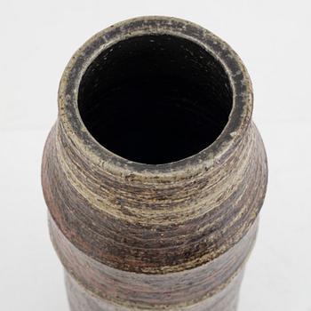 Lisa Larson, a unique chamotte stoneware vase, Gustavsberg Studio, Sweden.