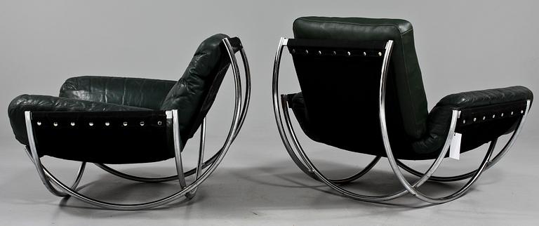 FÅTÖLJER, ett par, 1900-talets fjärde kvartal.