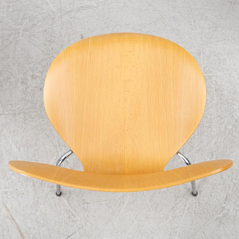 Arne Jacobsen, stolar, 4 st, "Sjuan", Fritz Hansen, Danmark, 1979.