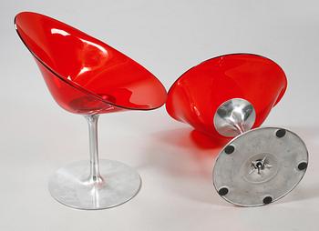 STOLAR, ett par, "Eros", Philippe Starck för Kartell, Italien, 1900-/2000-tal.