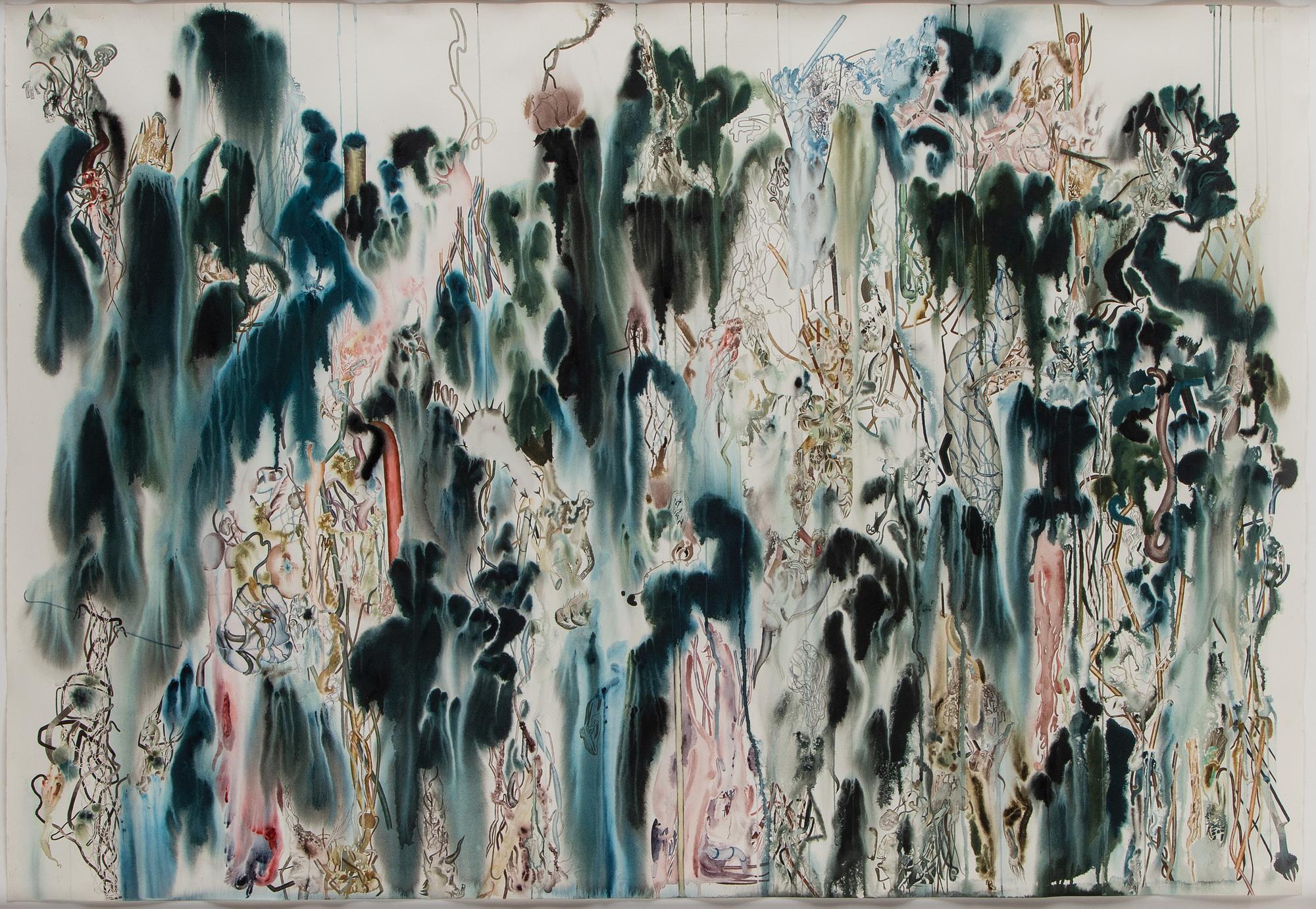 Erik Jeor, watercolour, signed and dated 2007 verso.