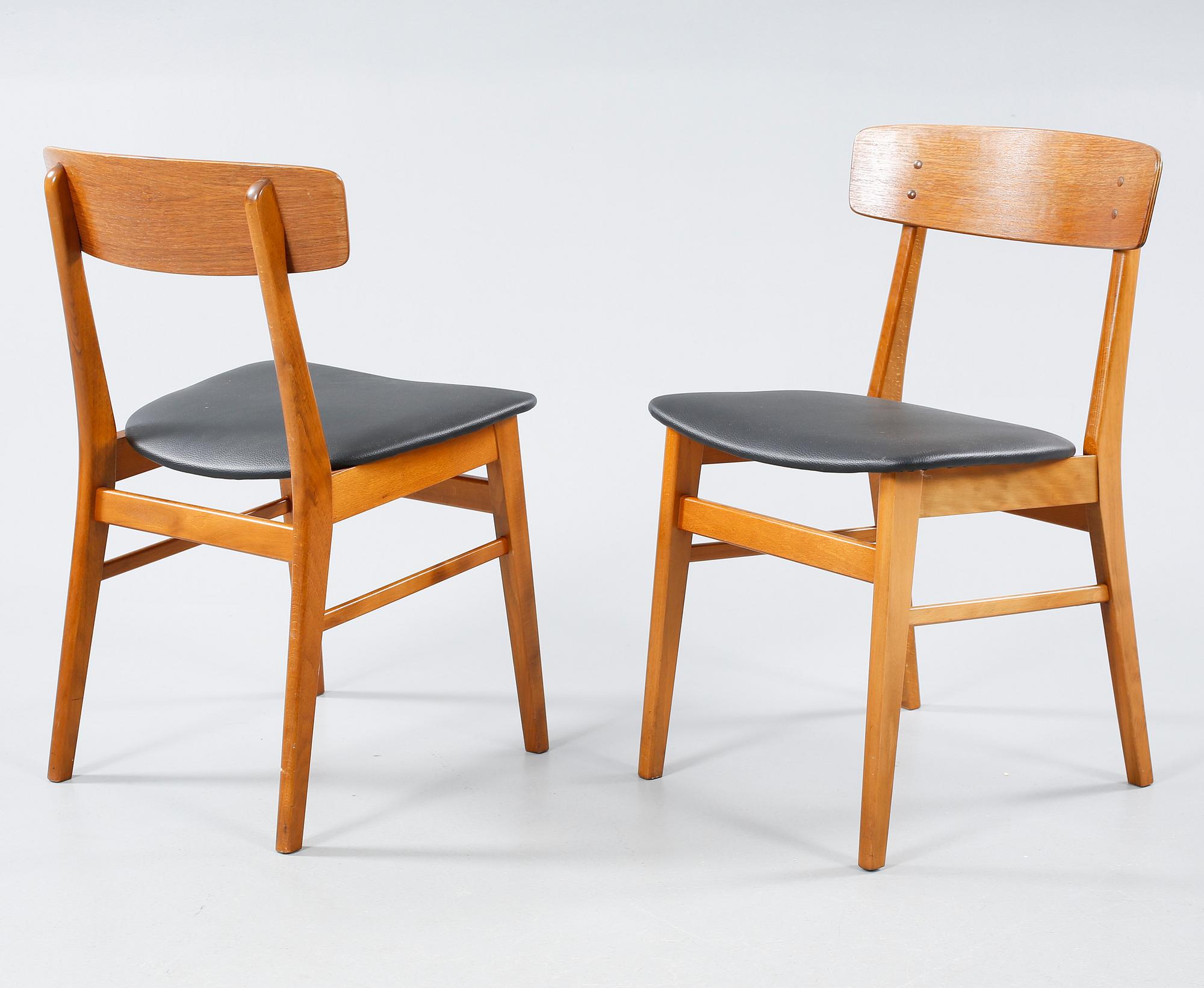 Four 1950/60s Farstrup chairs.