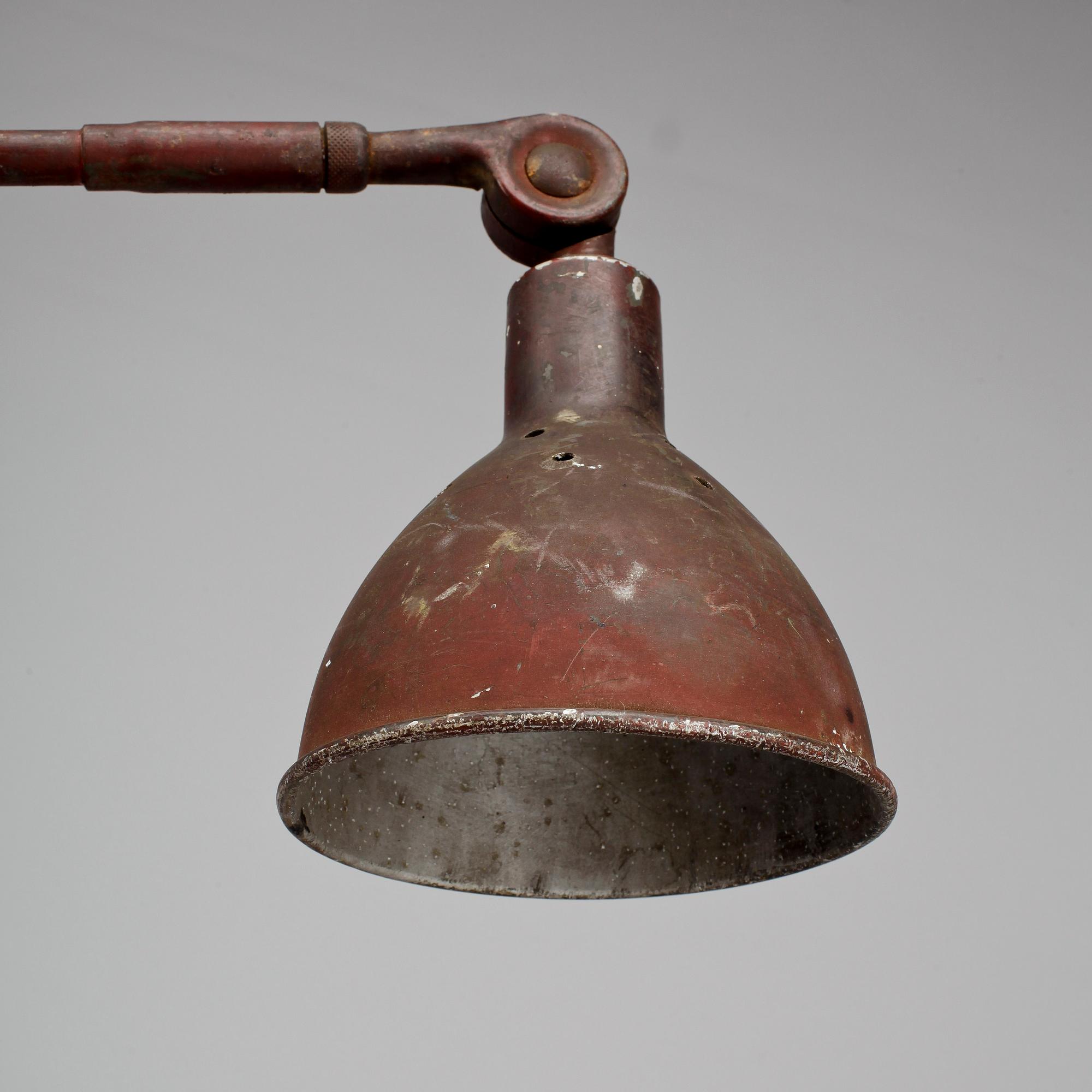 INDUSTRILAMPA. 1900-tal.
