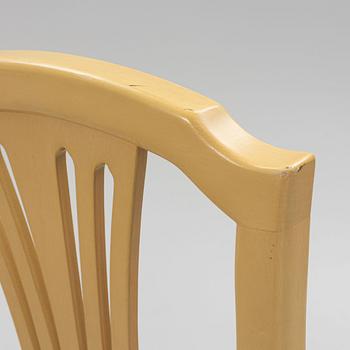 Eight Gustavian style chairs, GR Möbler AB, Tibro, second half of the 20th Century.