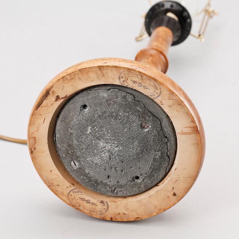 BORDSLAMPA, björkrot, 1900-tal.