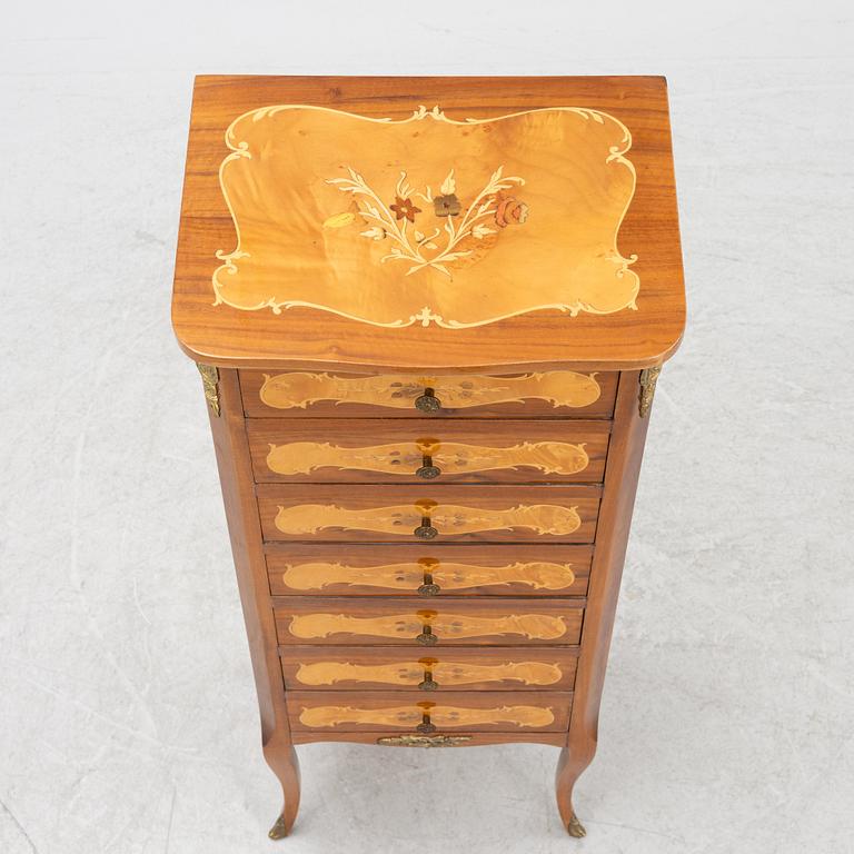 A Louis XV-style chest of drawers, second half of the 20th Century.