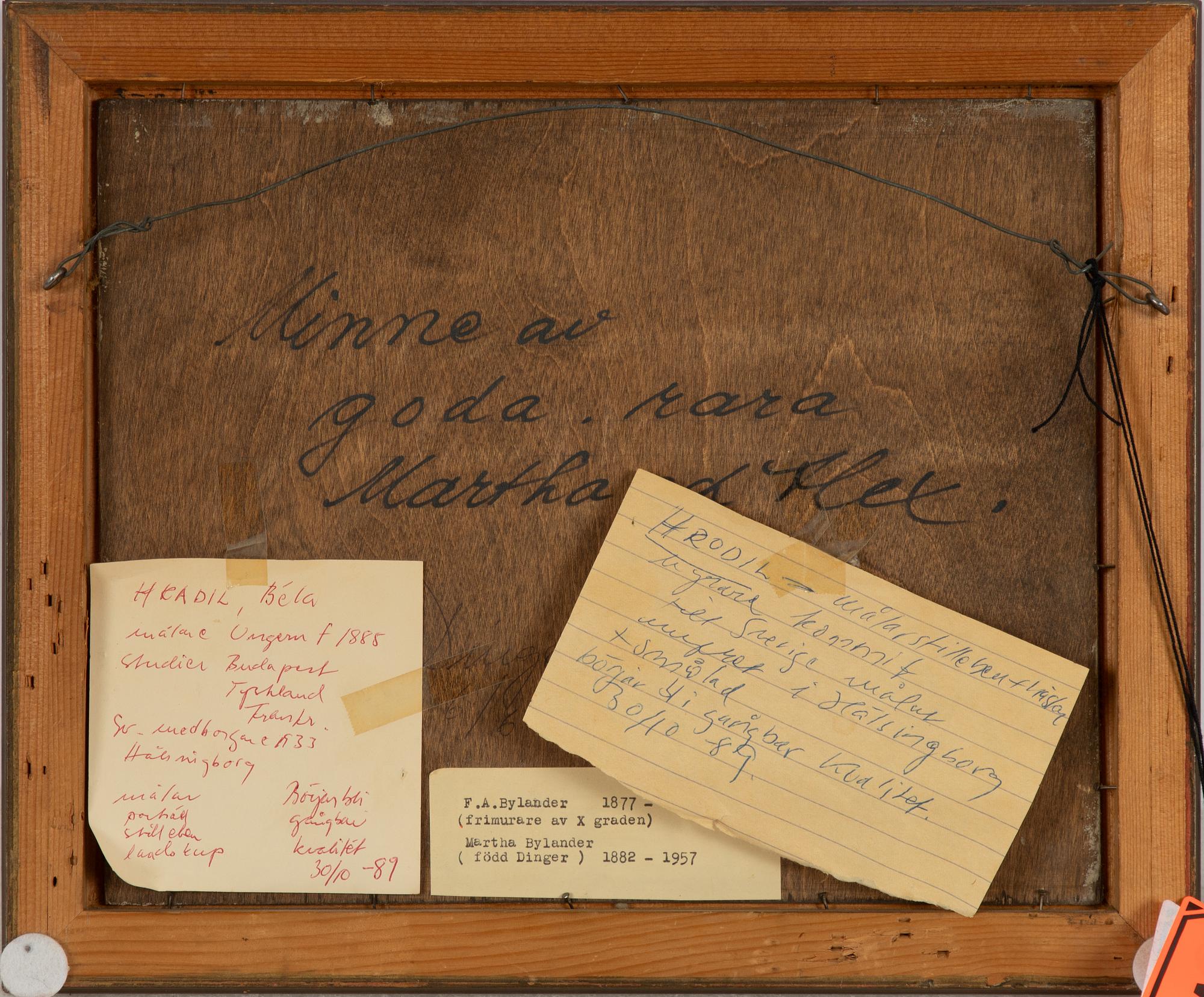 Béla Hradil, Stilleben.