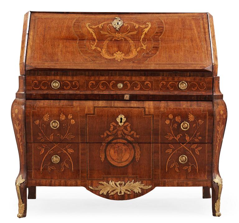 A Gustvian late 18th century commode by N. Korp (not signed), master 1763.