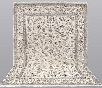 A carpet, Nain Part Silk, S.K 9 LAA, 340 x 250 cm.