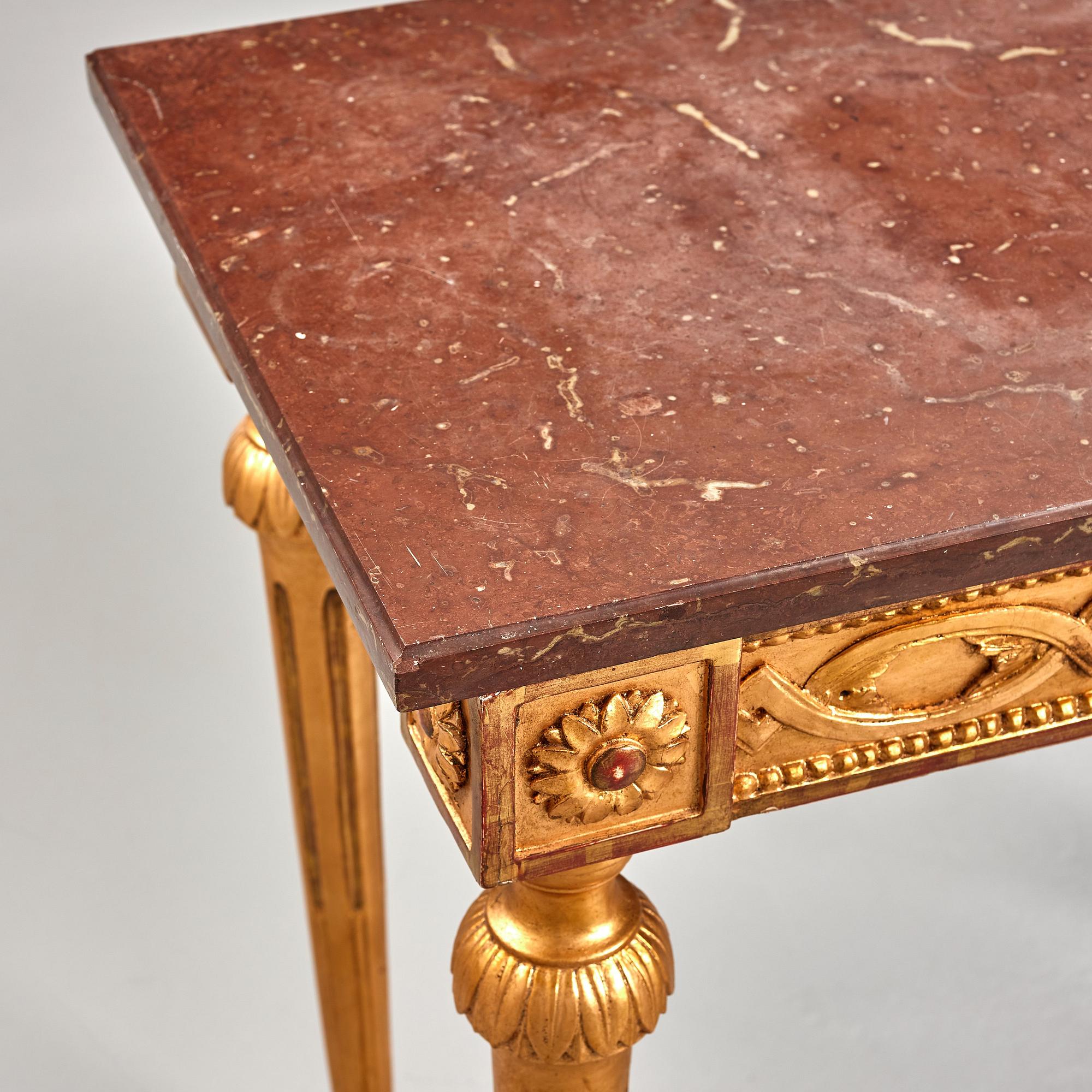 A late Gustavian 18th century console table.