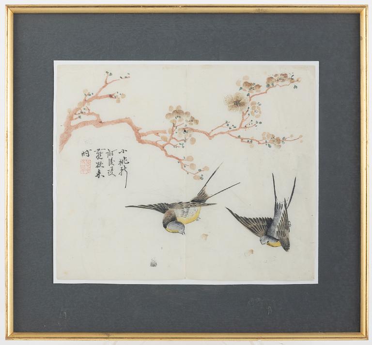 Wang Gai, after, leaf from album 'The Mustard Seed Garden Manual of Painting'.