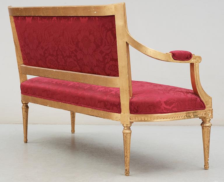 SOFFA, gustaviansk stil, omkring 1900.