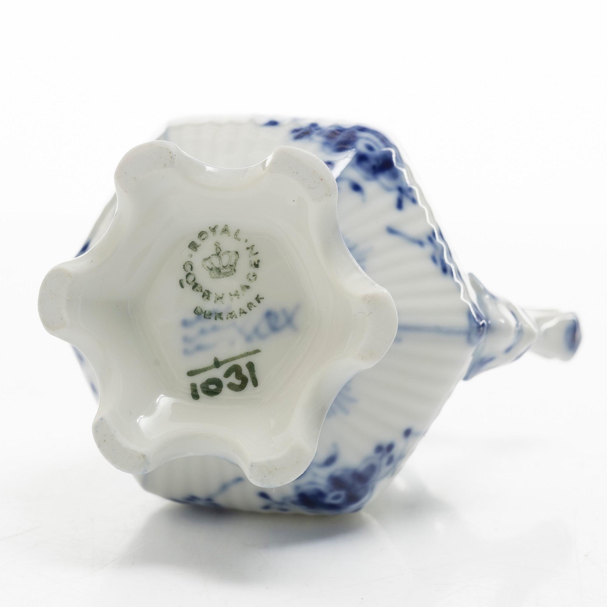 Royal Copenhagen, a 31-piece 'Blue Fluted' coffee service, Denmark.