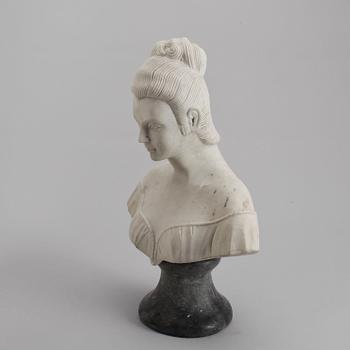 OKÄND KONSTNÄR, skulptur, marmor, 1800/1900-tal.