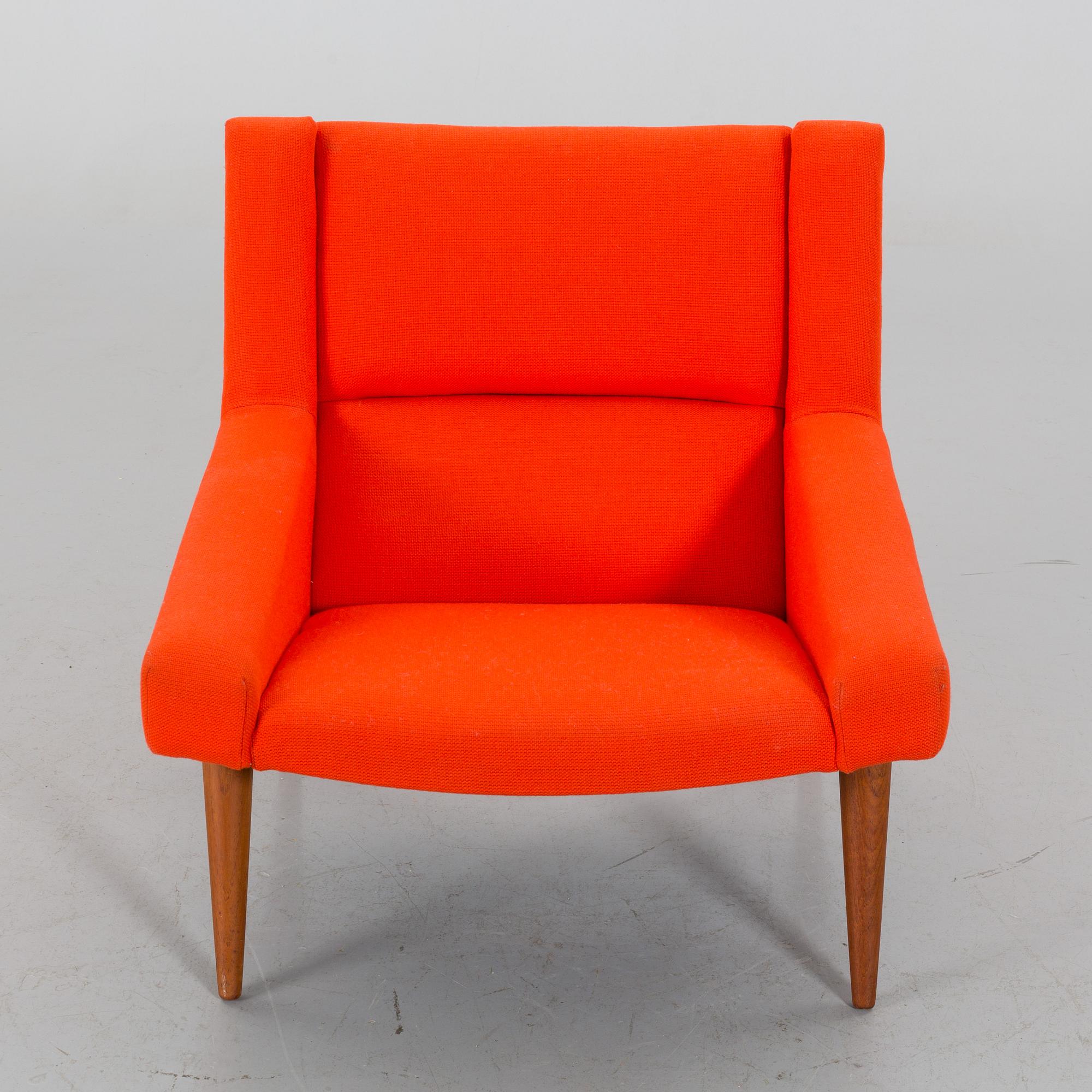 An Illum Wikkelsö lounge chair mdoel 50 Denmark 1950's.