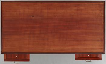 HANS J WEGNER, a mahogany desk model "A 1515" for Plan møbler, Denmark 1940-50's.