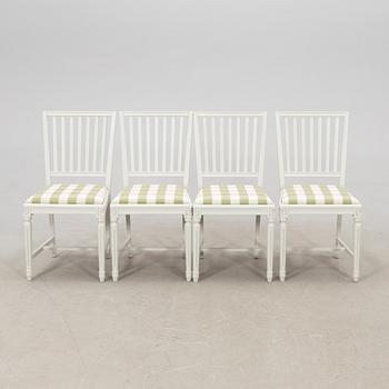 Stolar 4 st Gustaviansk stil 1900-tal.