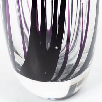 Vicke Lindstrand, vas, glas, "Gräs", Kosta 1950-60-tal.