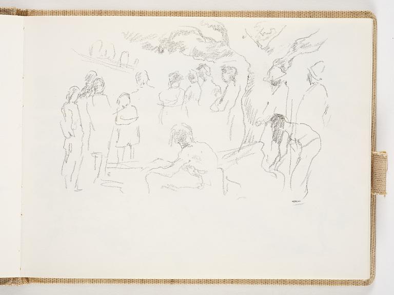 Lotte Laserstein, 4 skissböcker med blyertsteckningar.