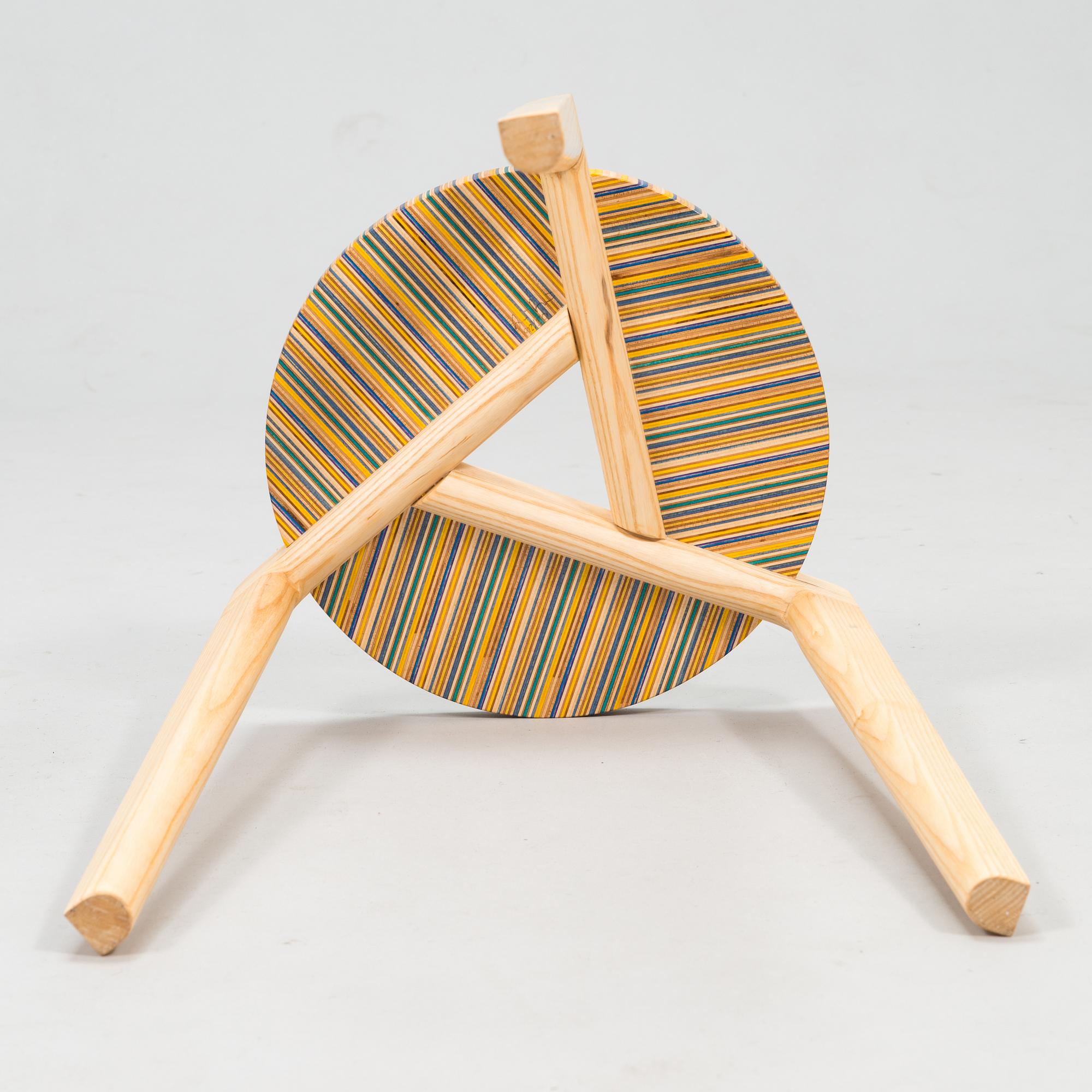 ALEKSI PUUSTINEN, Stool, signed and numbered.