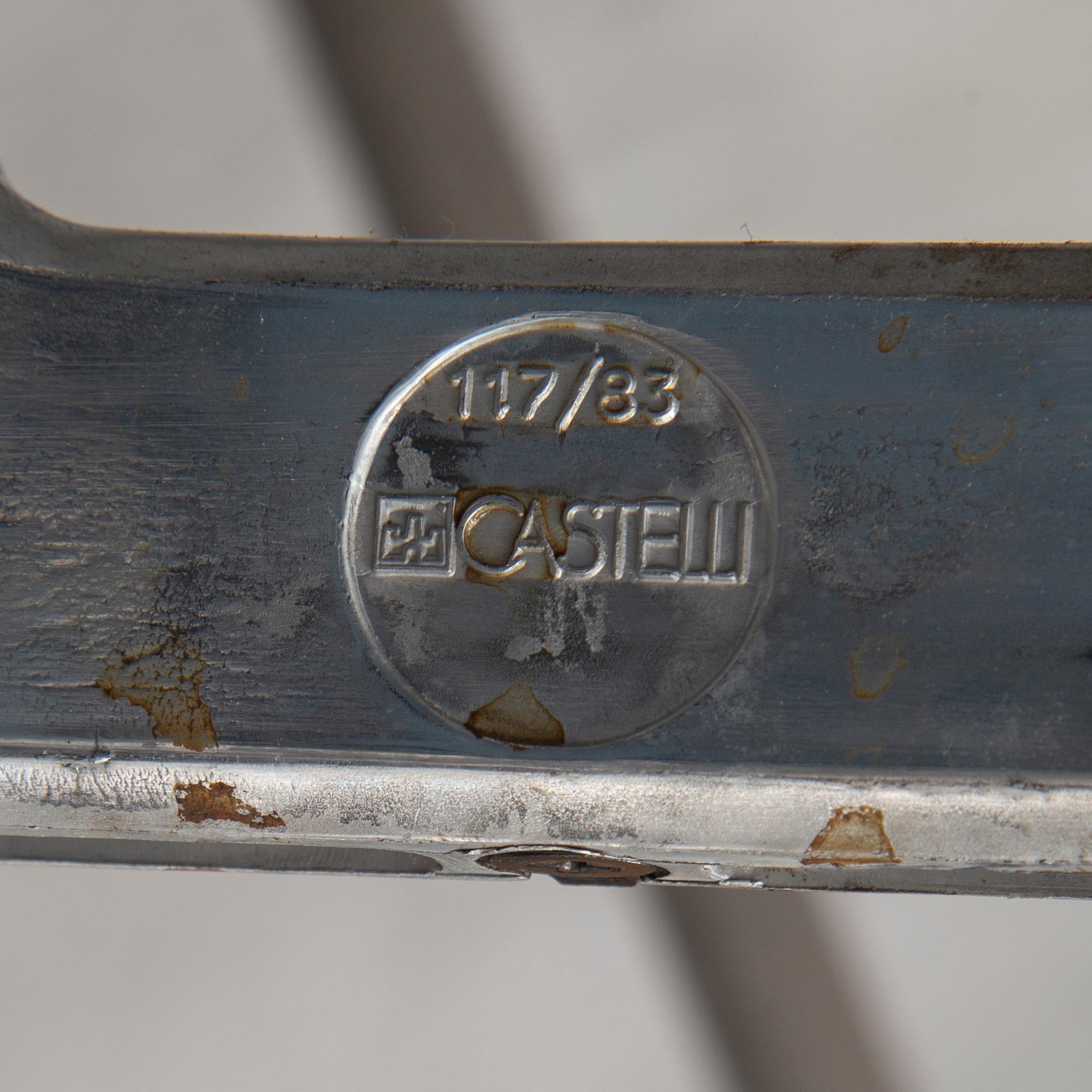 GIANCARLO PIRETTI, four chairs from Castelli, Italy.