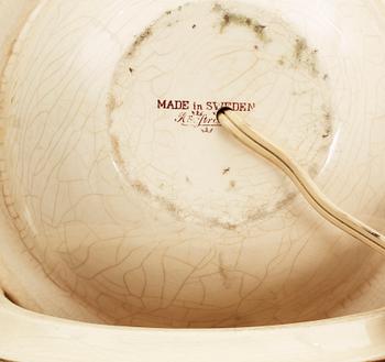 GOLVLAMPA, majolika, "Ivory", Rörstrand, 1800/1900-tal.