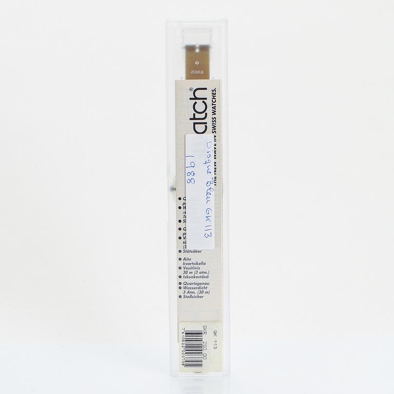 Swatch, Disque Bleu, wristwatch, 34 mm.