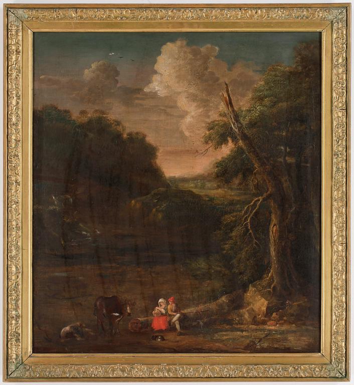 OKÄND KONSTNÄR, olja på duk, ej signerad, 1800-tal.