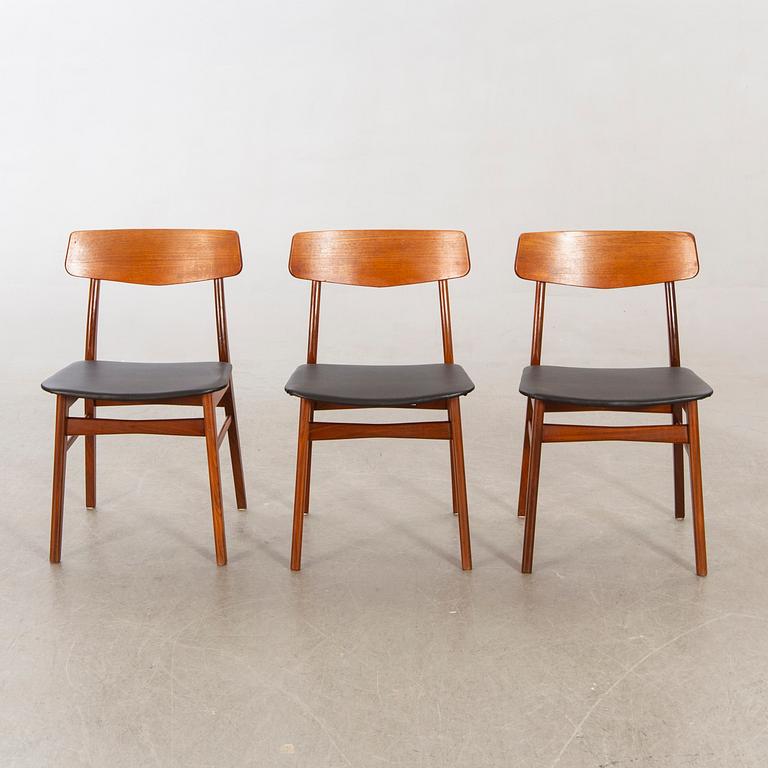 Chairs, 6 pcs Denmark 1960s.