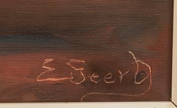 EDIT GERT, olja på duk, signerad.