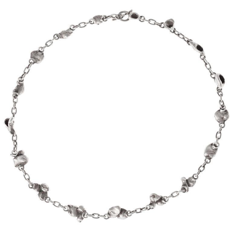 Bertel Gardberg, A NECKLACE, 916 silver, BRG, Helsinki 1954.