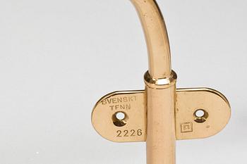 VÄGGLAMPOR, ett par, mässing. Modell  2226, Josef Frank för  Firma Svenskt Tenn.